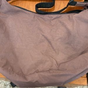 BAGGU Large Crescent Bag Peppercorn🔥 RARE Nylon Eggplant Purple 🍆 Crossbody